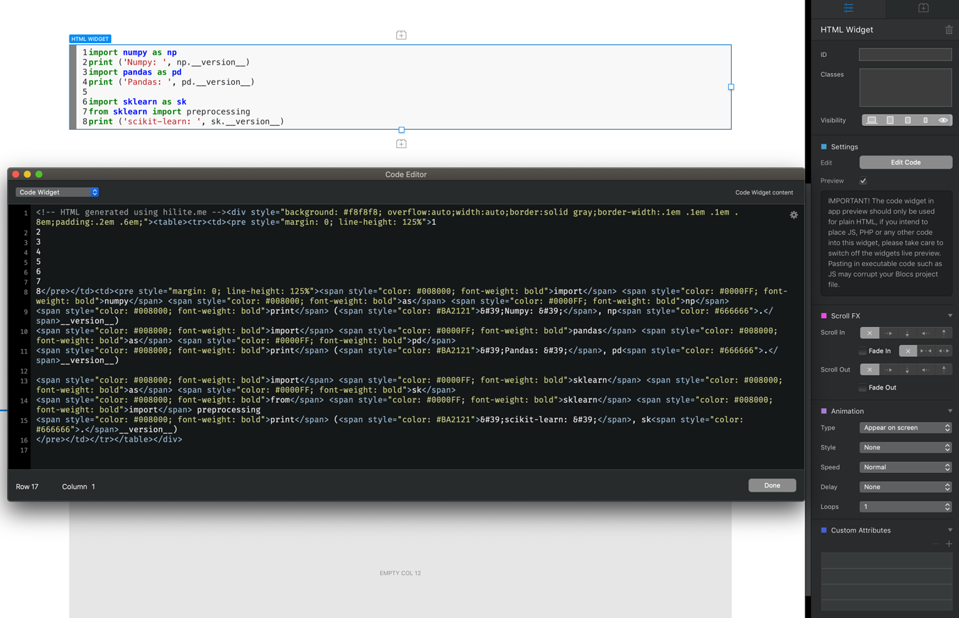 Embedded formatted code snippets (e.g. Python or MathML) - I Need Help ...