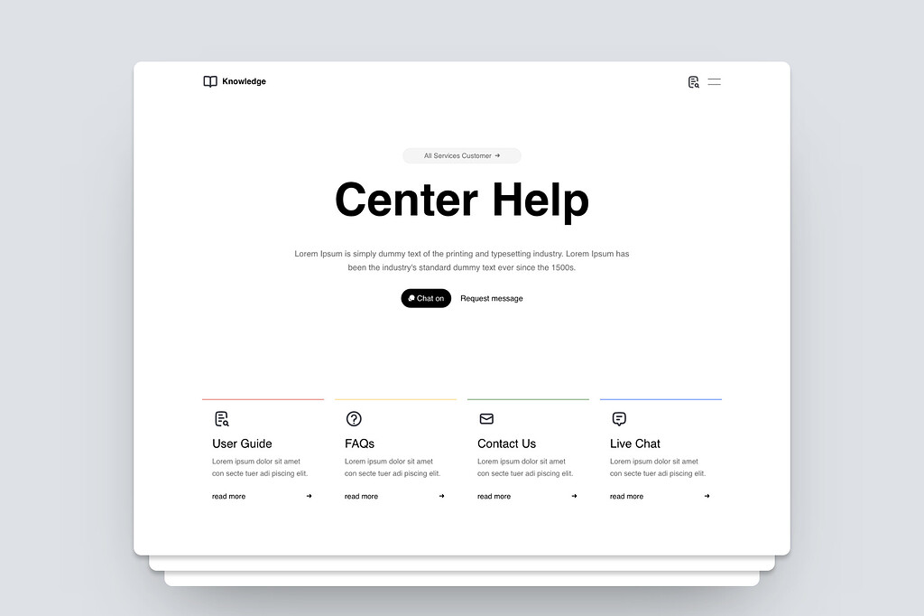 Knowledge — Center Help HTML & Blocs Template - Built with Blocs ...