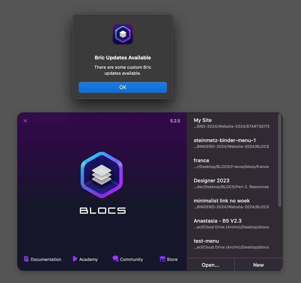 Updates available-what to do? - I Need Help - Blocs Website Builder Forum