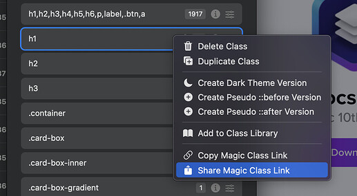 Share Magic Class Link.
