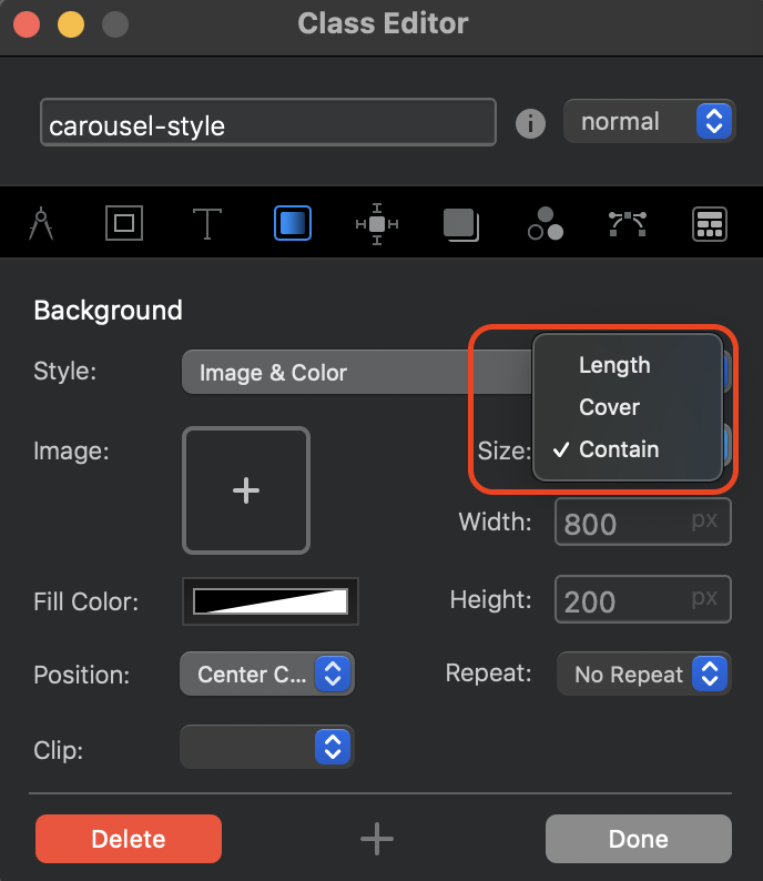 How to do you adjust image or video size in the Carousel SOLVED