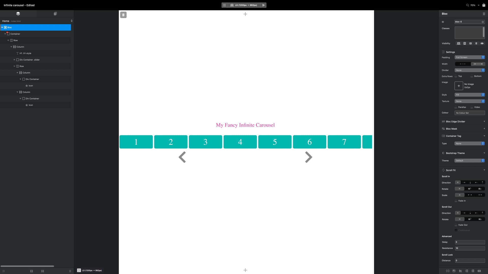 Infinite horizontal scroll - I Need Help - Blocs Website Builder Forum