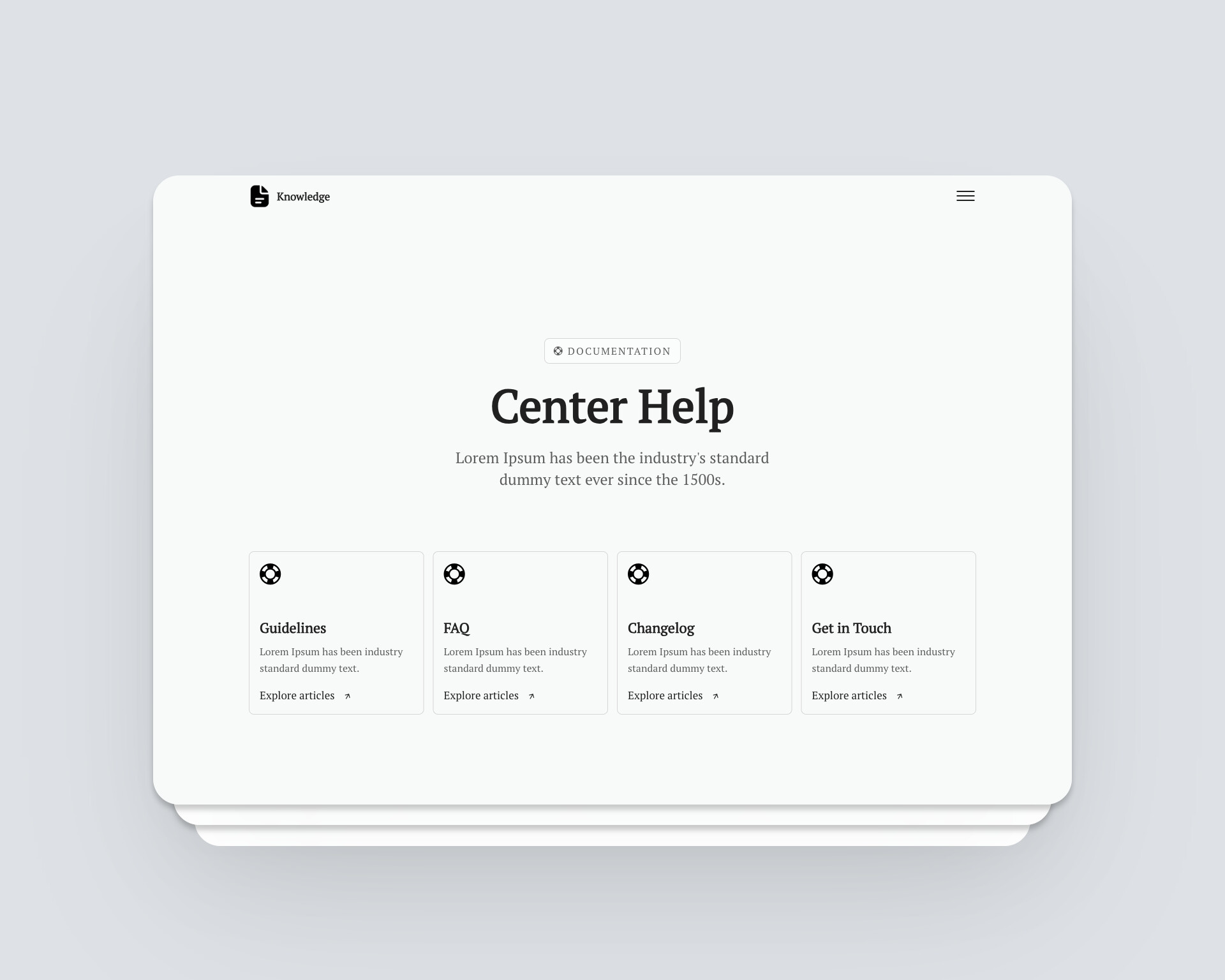Knowledge — Center Help HTML & Blocs Template - Built with Blocs ...